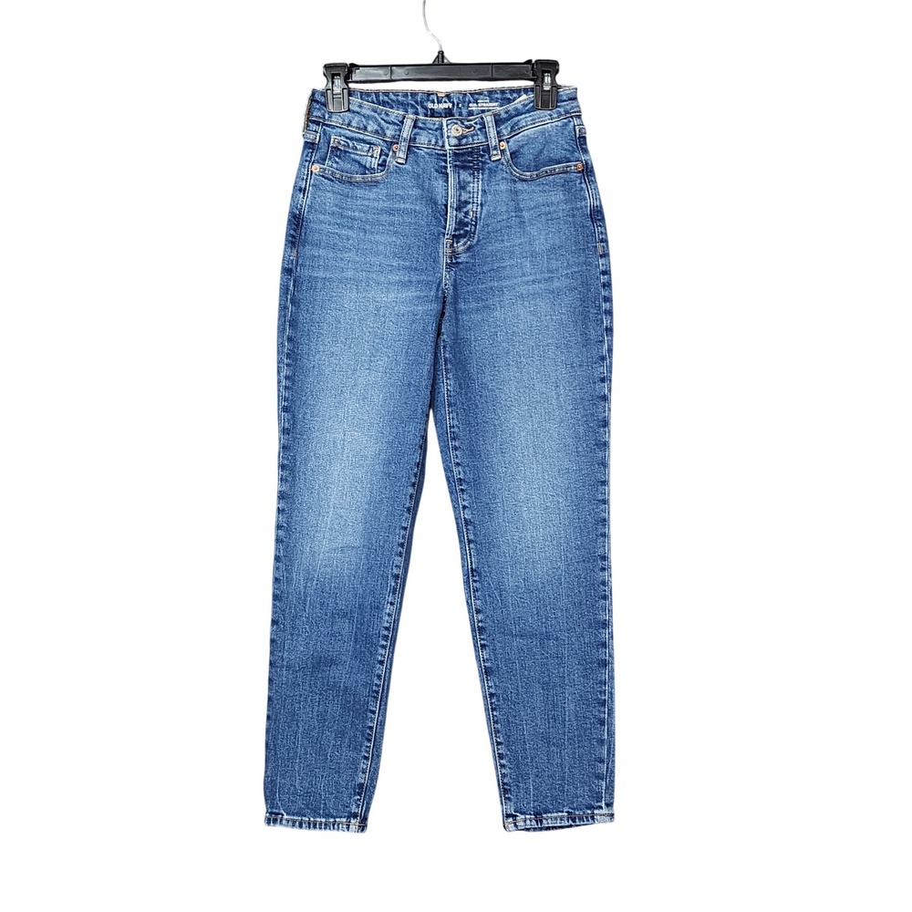 Old Navy Jeans OG Straight High Rise Button Fly Medium Wash Jeans Womens Size 2